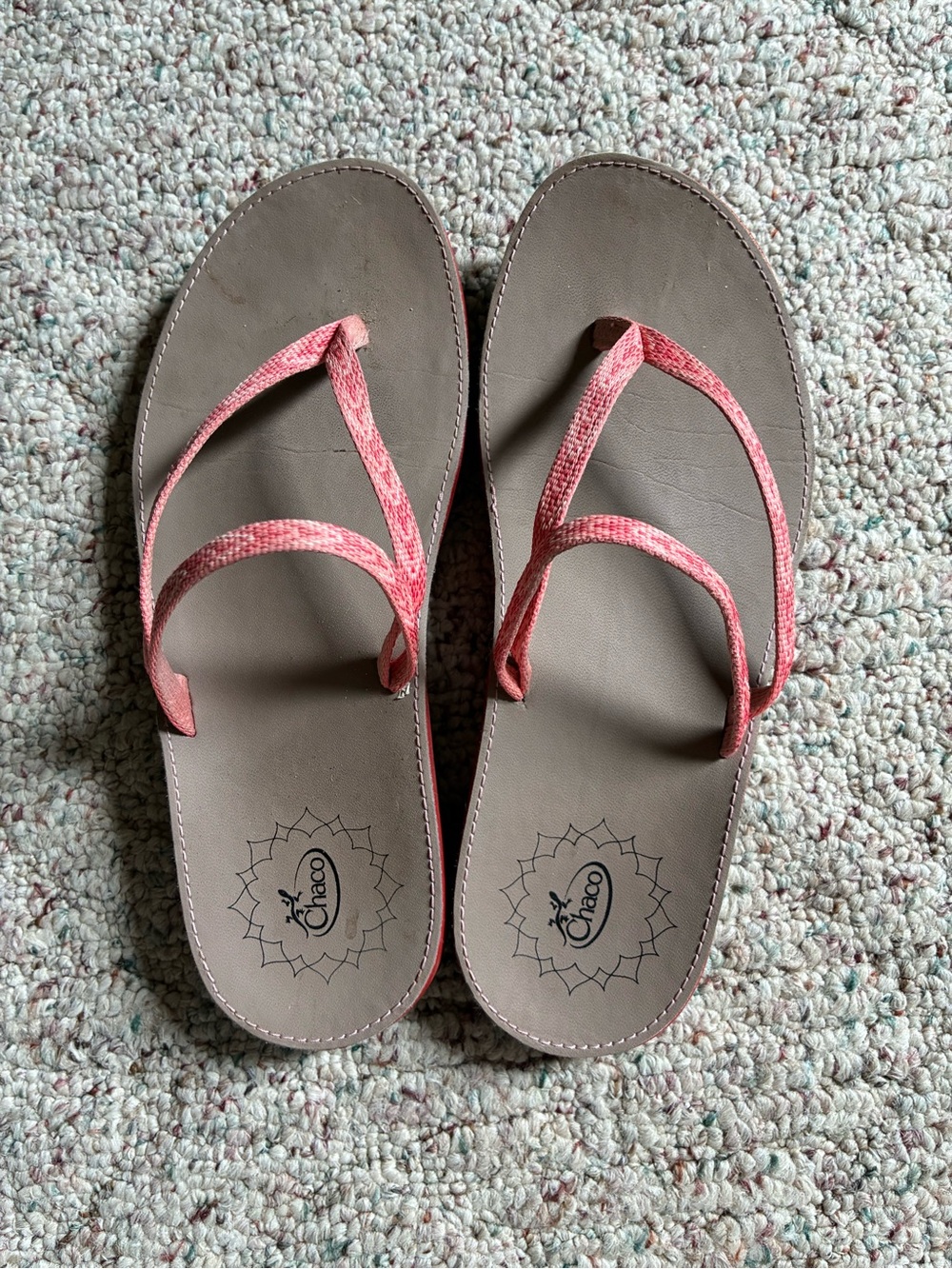 Chaco Women's Brown Sandals with Pink Straps